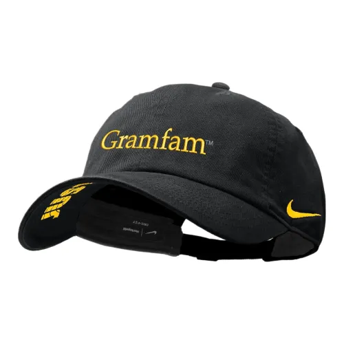 Nike Хлопковые кепки унисекс черные