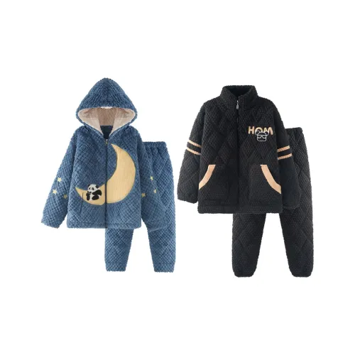 Chun Xi 8768 Женские Синий 8755 Мужской Черный Унисекс Пижамные комплекты