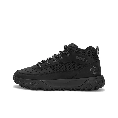 Timberland Greenstride Motion Slip-Resistant Abrasion-Resistant Lightweight Rebound Mid Top Casual Men's Black