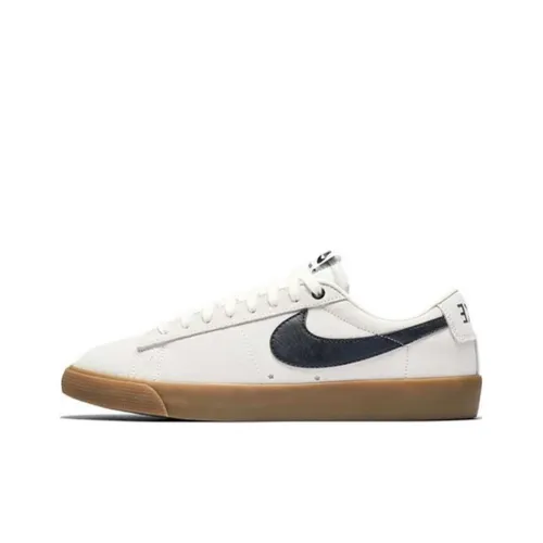 Nike Blazer Low Амортизация Износостойкий Низкий Топ Скейтборд Кроссовки Мужские Айвори
