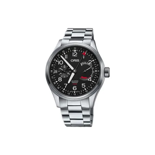 Oris Aviation Collection Мужские часы Механизм с ручным заводом Циферблат 44 мм Черный корпус из нержавеющей стали