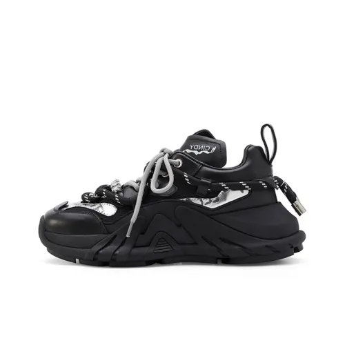 CINDY C ERIC Высота Увеличивающие Низкие Кеды Женские Черные