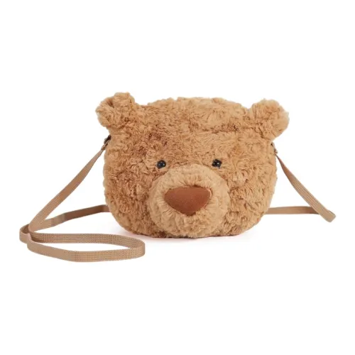 ResNonverba Плюшевая сумка через плечо женская коричневая