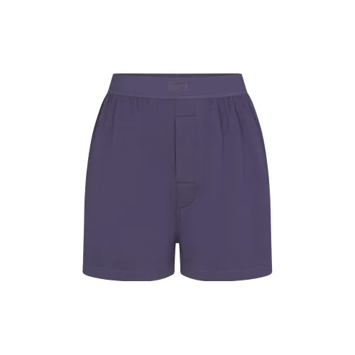SKIMS FW23 Boyfriend Loose Boxer Повседневные шорты Женские Слит Дождь с Снегом