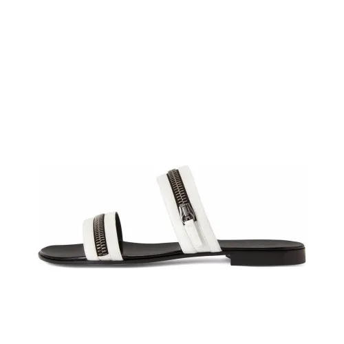 Giuseppe Zanotti GZ Slippers с резиновым покрытием Мужской Черный Белый