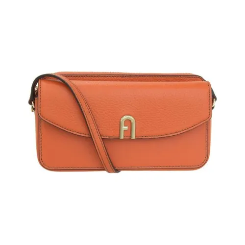 Furla Primula Кожа Плечевая Сумка Женская Оранжевая