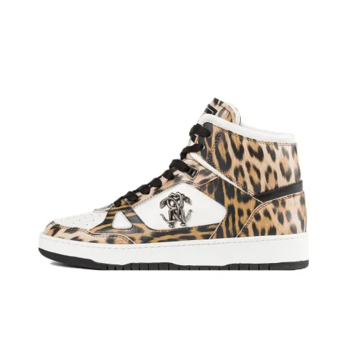 Roberto Cavalli Высокие Кроссовки для скейтбординга Женские Зеленые