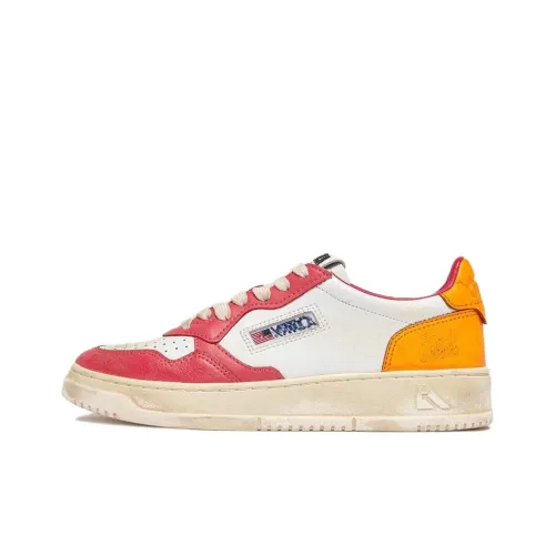 AUTRY Низкие кроссовки для скейтбординга Женские Белые Розовые Оранжевые