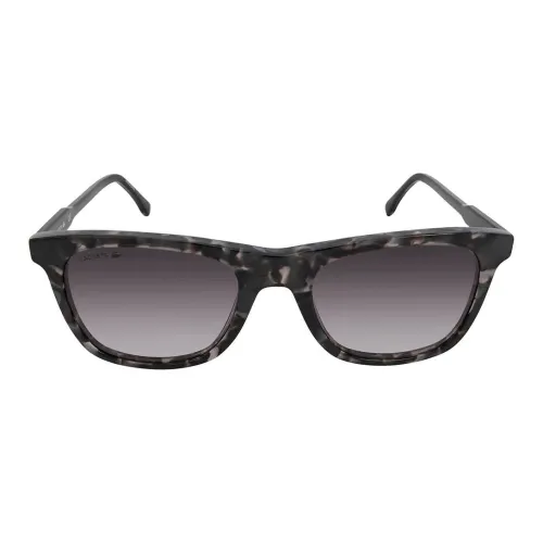 LACOSTE Пластик Нерегулярная форма Солнцезащитные очки Мужской Серый