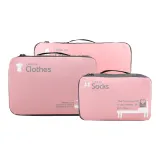 Розовый многоцветный мешок для хранения 3 в 1 (1 большой размер + 1 средний размер + 1 маленький размер)