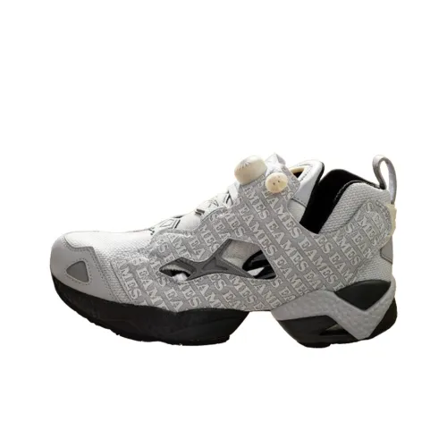 Eames x Reebok Instapump Fury 95 Удобный Универсальный MID Топ Повседневная обувь Мужская Серый Черный