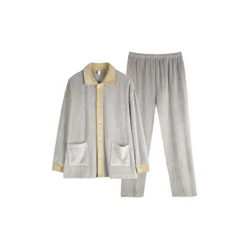 Xuan Liang 72714 Ультраматовый серый Мужской комплект пижам