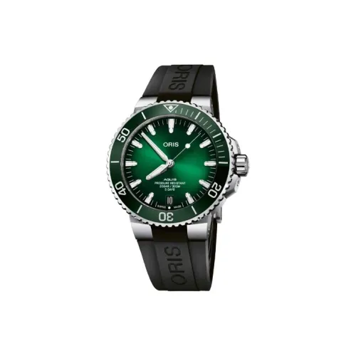Oris Diving Collection Автоматический Механический Механизм Мужские Часы Часы 43,5 мм Зеленый Циферблат