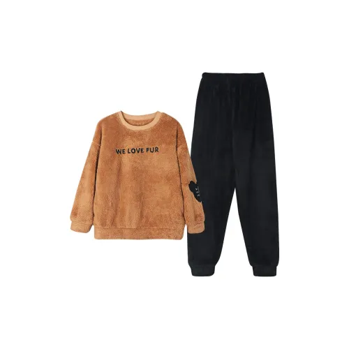 Huggy Kissy Кофе Женские Пижамные Комплекты