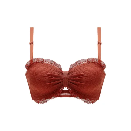 DUOQINGMAO Бюстгальтер Женский Кирпично-Красный