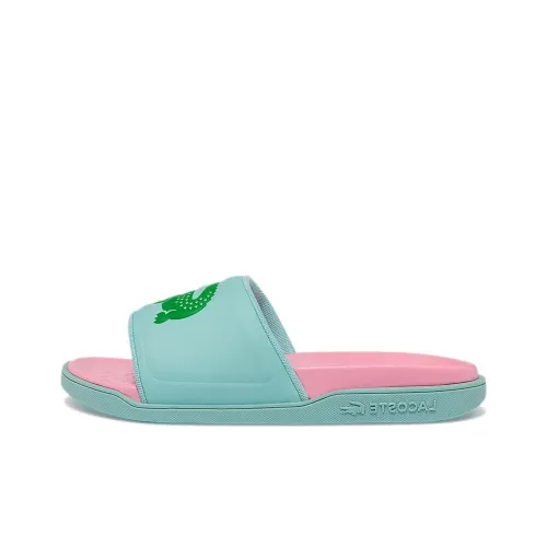 LACOSTE Croco Слипоны Голубой и розовый Женские