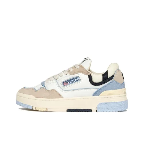 AUTRY Clc визуально увеличивает рост Низкие кроссовки для скейтбординга Женские Экрю Светло-синий