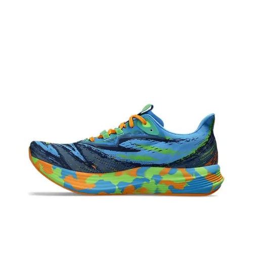 Asics Noosa Tri 15 Устойчивый к истиранию Дышащий MID Топ Беговые кроссовки Мужской Синий Оранжевый