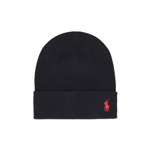 Polo Ralph Lauren Cotton Beanies Men's Black