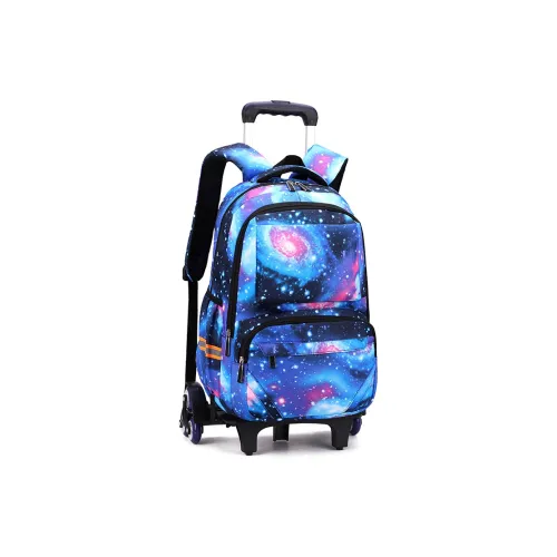 Natural Fish Нейлон Рюкзак Стандартный Мужской Небесно-Синий Звездное Небо Черное Звездное Небо Синие Полосы Синий Геометрический