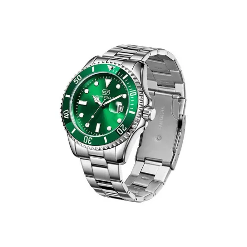 MINIFOCUS Кварцевый механизм стальной ремешок мужские часы зеленый циферблат