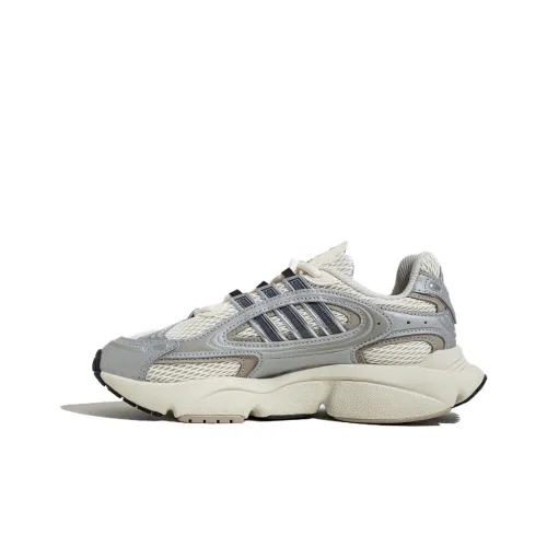 Adidas Originals Ozmillen Дышащий Низкий Топ Повседневные Беговые Кроссовки Женские Белые Серебристо-Серые