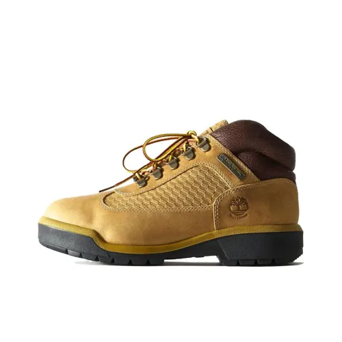 KITH x Timberland Field Boots Устойчивые к истиранию амортизаторы Короткий Аутдор Мужской Желтый Коричневый