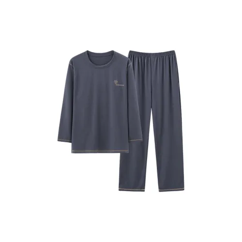 MIIOW Светло-синий Мужской Пижамный комплект