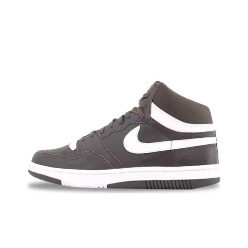 nike Court Force Hight Slip Resistant Abrasion Resistant MID Топ Скейтбординг Кроссовки Мужской Черный Белый