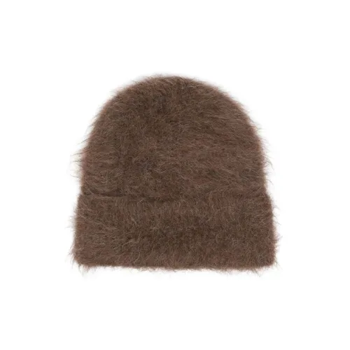 TOTEME Alpaca Nylon Elastane Beanies Women's Brown