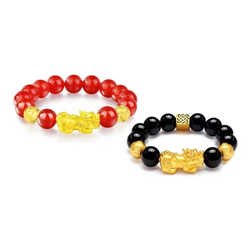 SHARK BABY Обсидиан Красный Агат Браслеты Унисекс