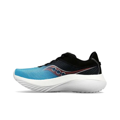 Saucony Kinvara Pro Essence Амортизация Износостойкий Низкий Топ Беговые кроссовки Женские Черный Синий
