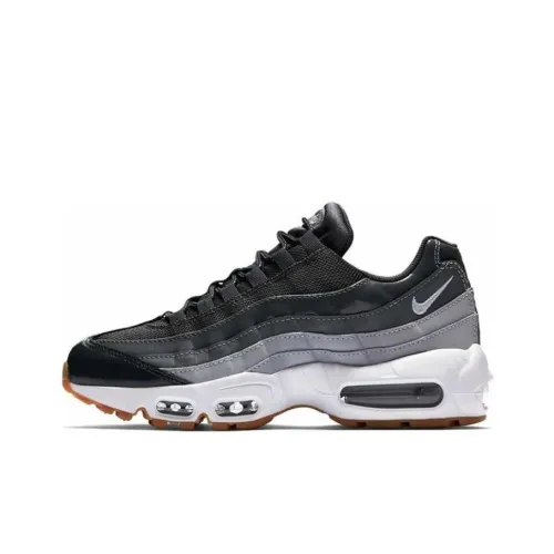 Nike Air Max 95 Износостойкий и Легкий Низкий Топ Повседневная Обувь Унисекс Черный Белый