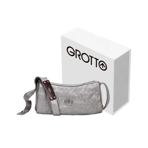 GROTTO Crossbody сумки Серый Камень Ancient Серебряный Mark Унисекс