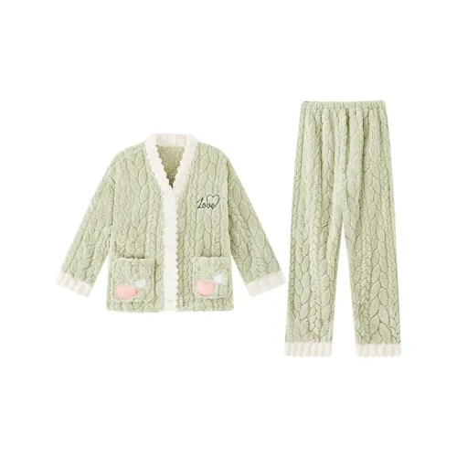 Сон 9060# Зеленый Женские Пижамные Комплекты