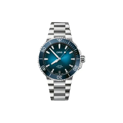 Oris Diving Collection Автоматический Механический Механизм Мужские Часы Часы 41,5 мм Синий Циферблат Ремешок из Нержавеющей Стали