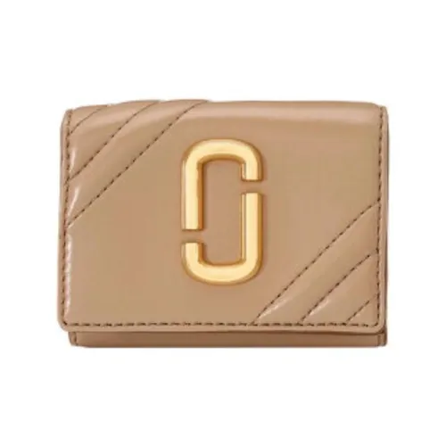 MARC JACOBS Lambskin Wallet Women's Dusty Beige