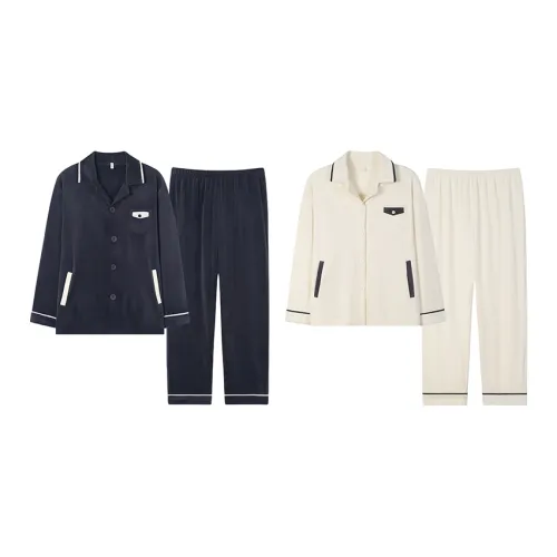 Sha Qian Пижамный комплект Осенний и Зимний Унисекс