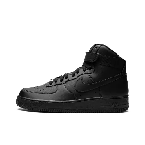 Nike Air FORCE 1 High '07 High Топ Скейтборд Кроссовки Мужские Чисто Черные