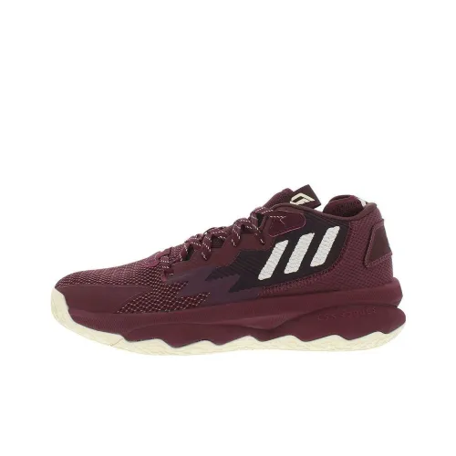 Adidas Dame 8 Extply Амортизация Износостойкие Низкие Баскетбольные Кроссовки Мужские Красные