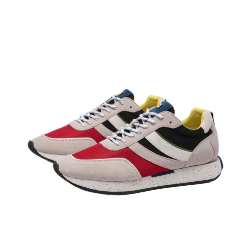 ELHANN.H Амортизация Устойчивость к истиранию Дышащий Противоскользящий Низкий Топ Повседневная обувь Мужская Красный Белый Черный