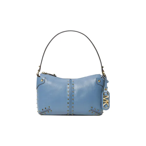 MICHAEL KORS Astor Коровья кожа Сумка через плечо Большая Женская Светло-синяя