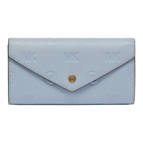 MICHAEL KORS Jet Set Travel Коровья кожа Кошелек Большой Женский Светло-синий