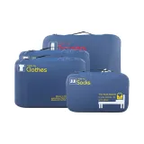 Темно-синий, синий, многоцветный, мешок для хранения, комплект из 4 штук (1 большой размер + 2 средних размера + 1 маленький размер)