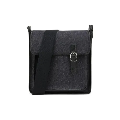 LONGCHAMP Хлопок Сумка через плечо Сумка на плечо Унисекс Черная