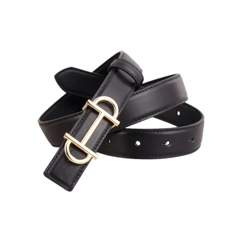 NOMK Улучшенный Sensual Французский Лошадиная копыта Форма Необычные Ремни из коровьей кожи Женские Ширина 2,5 см