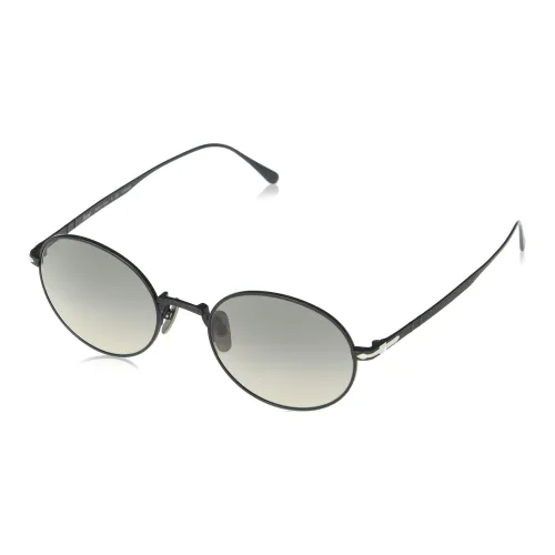 PERSOL Титан OVAL SUNGLASSES Мужской Черный
