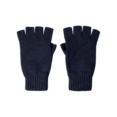 JOHNSTONS OF ELGIN Вязаные перчатки Женские Морской синий