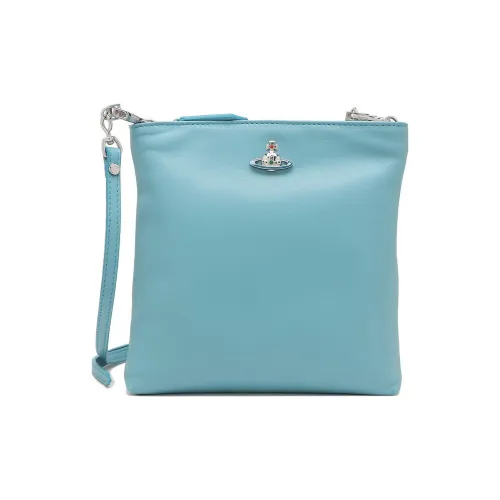 Vivienne Westwood Squire кожаная сумка через плечо женская синяя