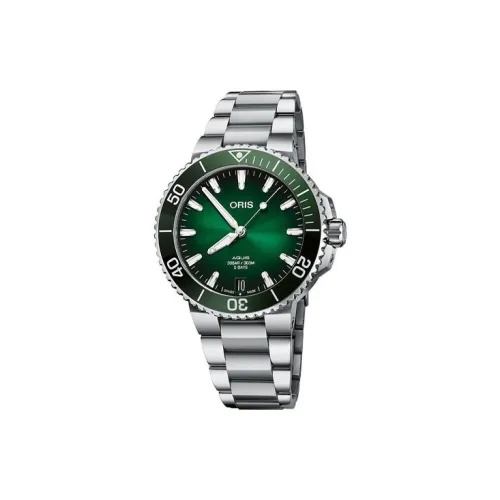 Oris Автоматический Механический Механизм Мужские Часы 43,5 мм Зеленый